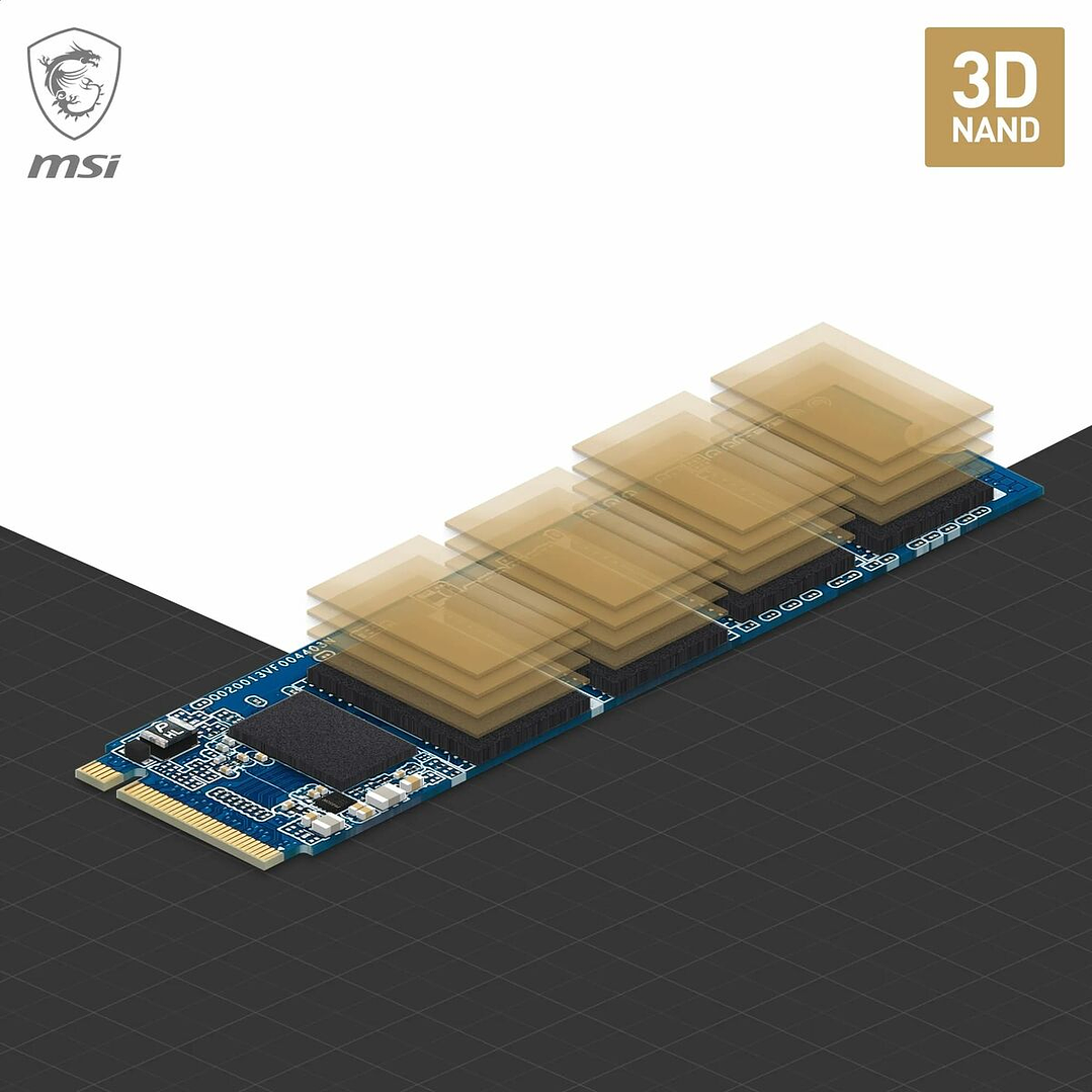 Disco Duro SSD MSI SPATIUM M371 1 TB M.2 NVMe 7