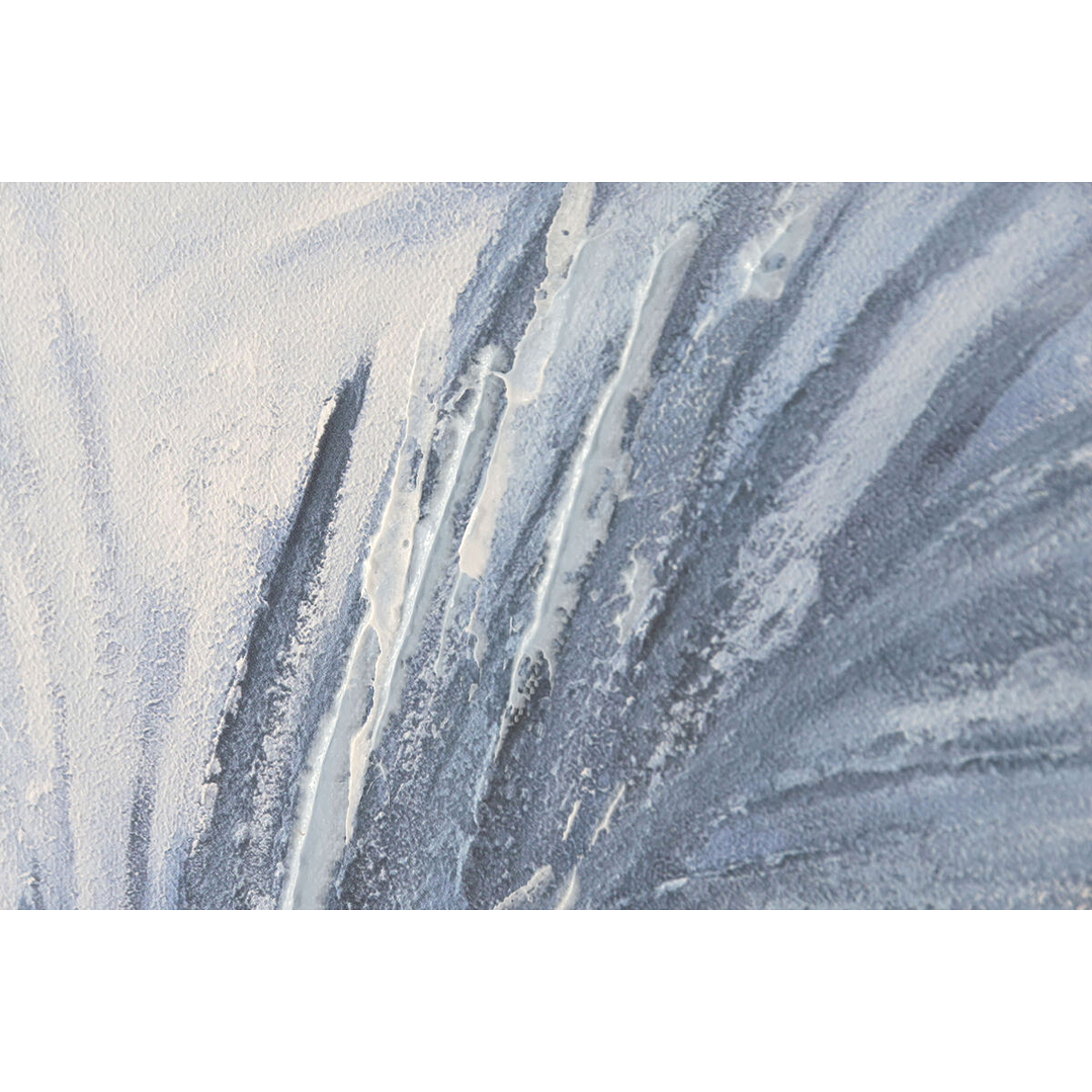 Cuadro Home ESPRIT Palmeras Azul Blanco Tropical (2 uds) 5