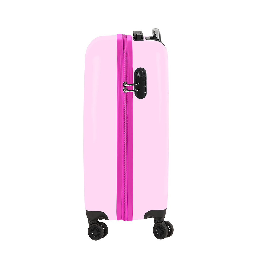 Maleta Infantil Barbie Rosa Celeste 55 cm con Ruedas 3