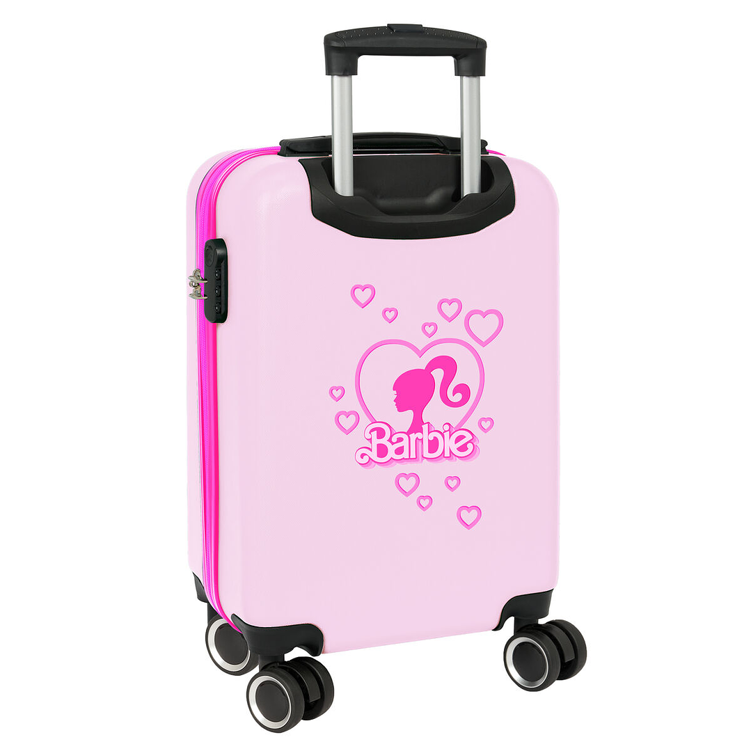 Maleta Infantil Barbie Rosa Celeste 55 cm con Ruedas 5