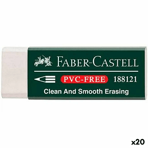 Goma de Borrar Faber-Castell Blanca Pack 20 Unidades