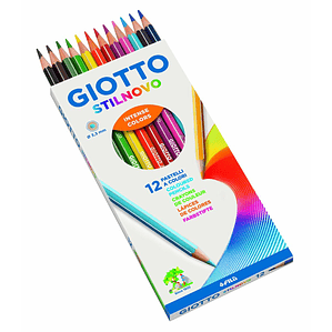 Lápices de Colores Giotto Stilnovo 12 Piezas con Sacapuntas