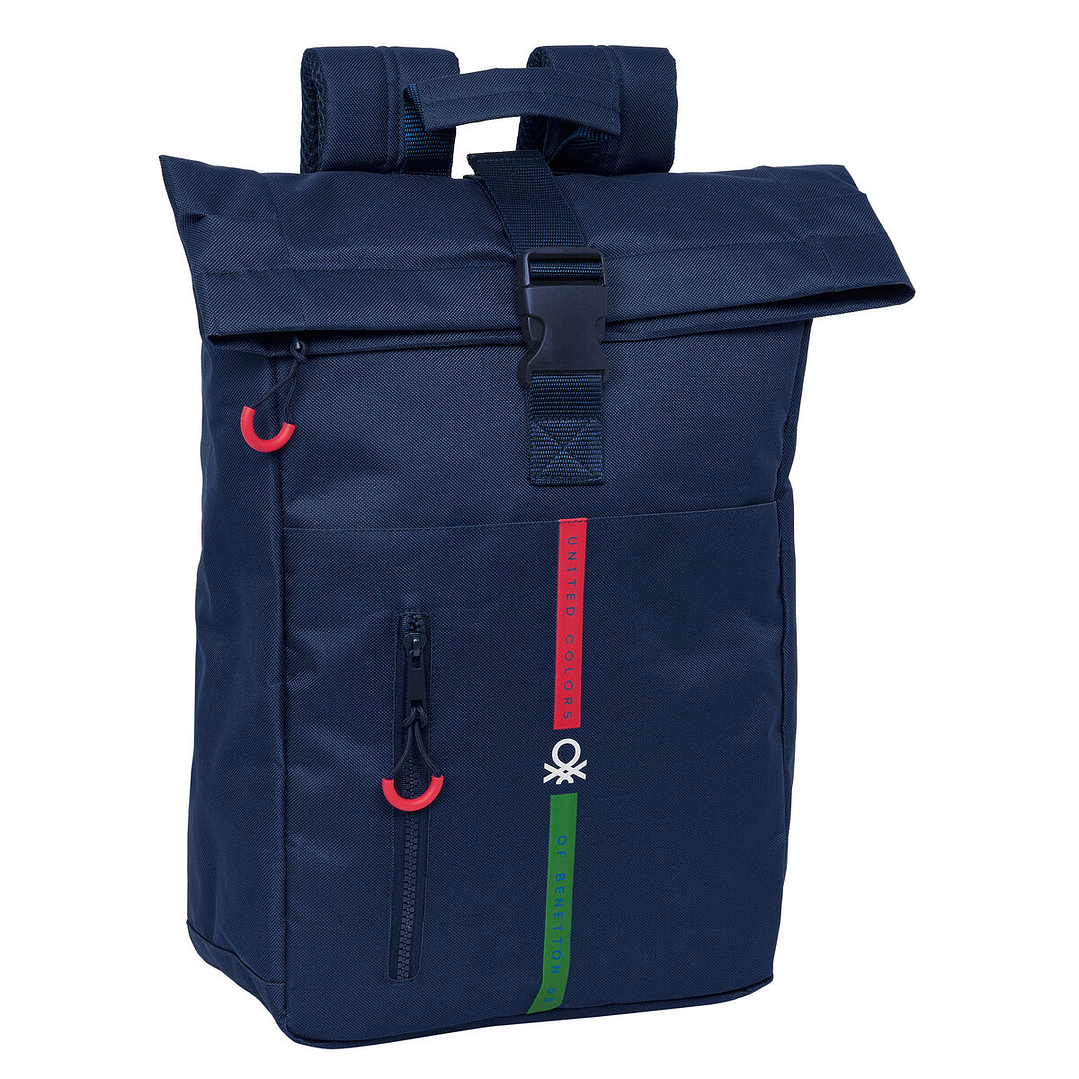 Mochila Portátil Benetton Azul Marino 15,6