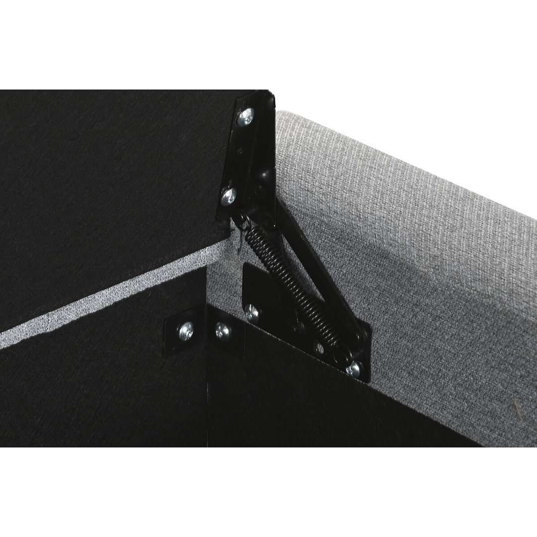 Banqueta Home ESPRIT Gris Claro 120x50x42 cm 2