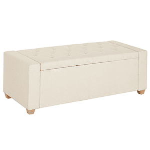 Banqueta Home ESPRIT Beige 120x50x42 cm