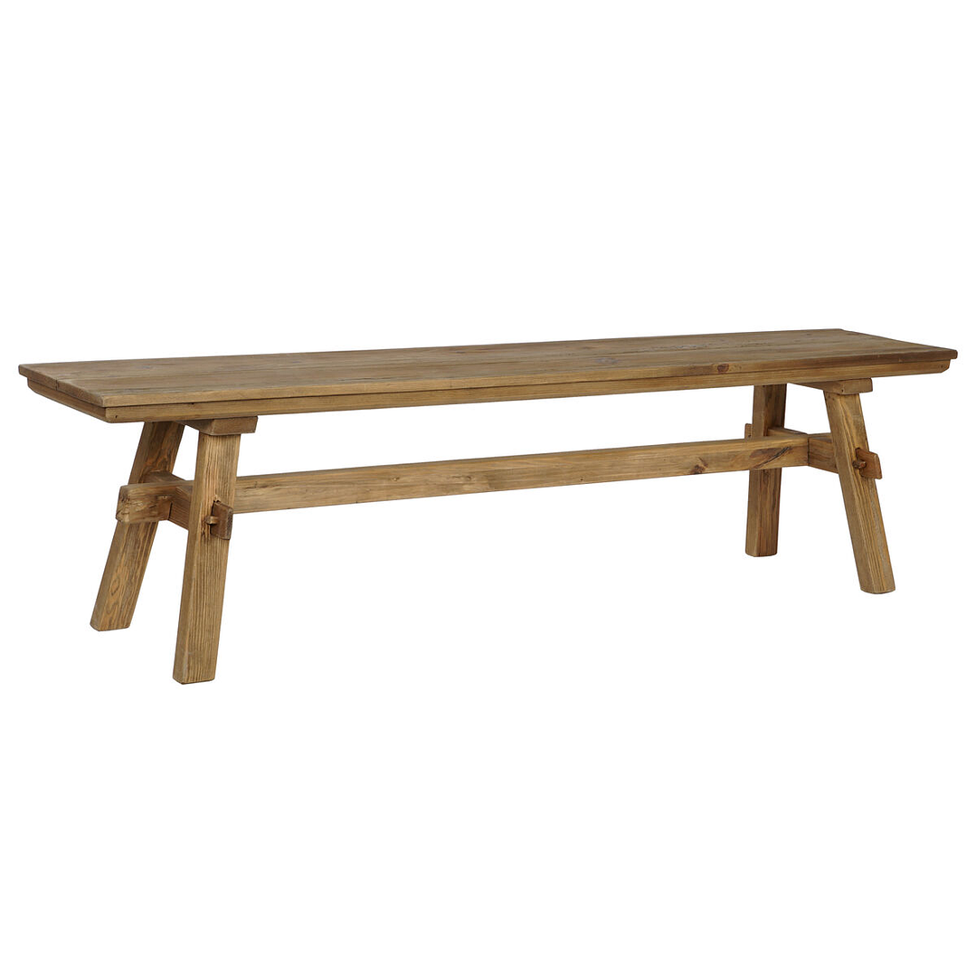 Banqueta Home ESPRIT Marrón 180x35x47 cm Madera 1
