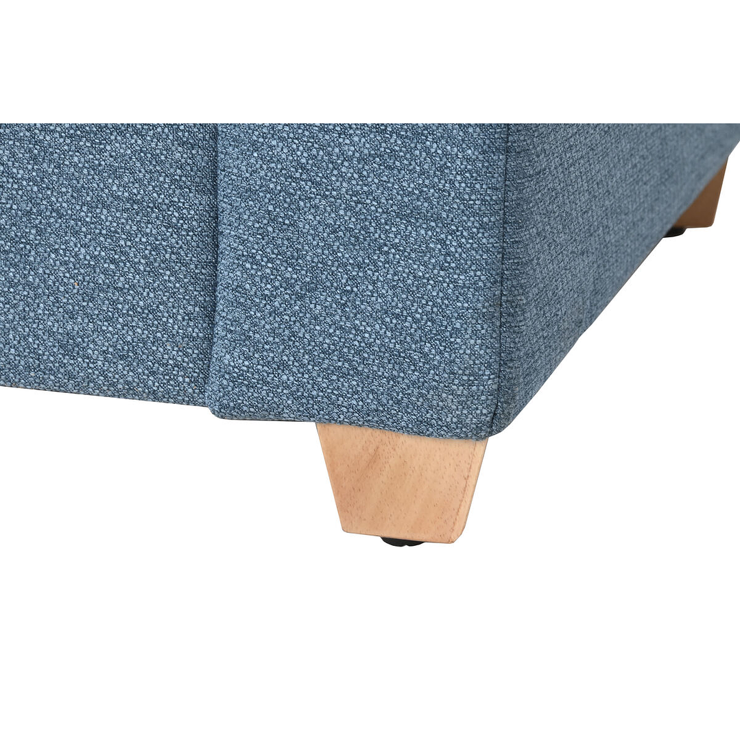 Banqueta Home ESPRIT Azul 120x50x42 cm Madera 3
