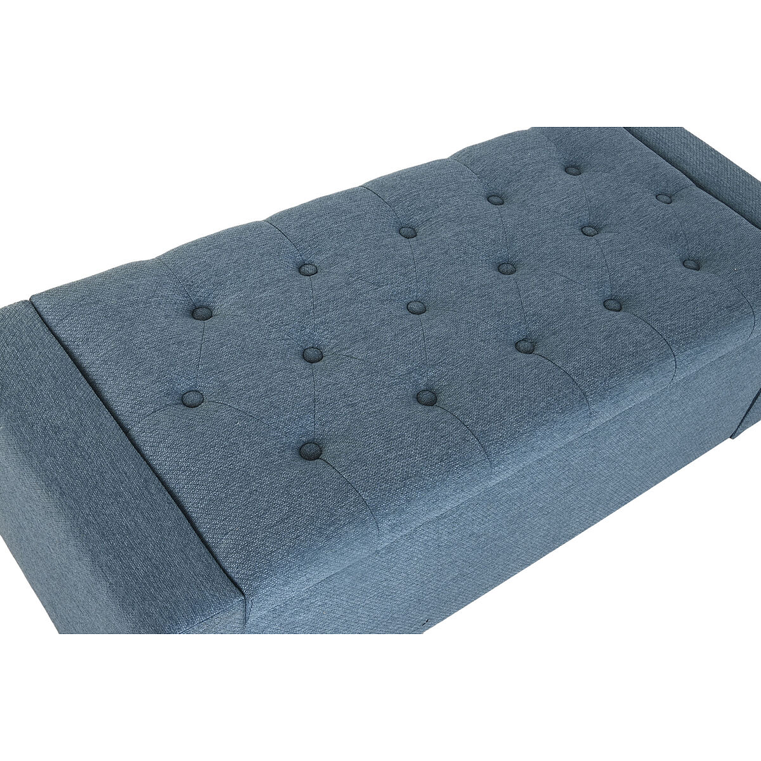 Banqueta Home ESPRIT Azul 120x50x42 cm Madera 4