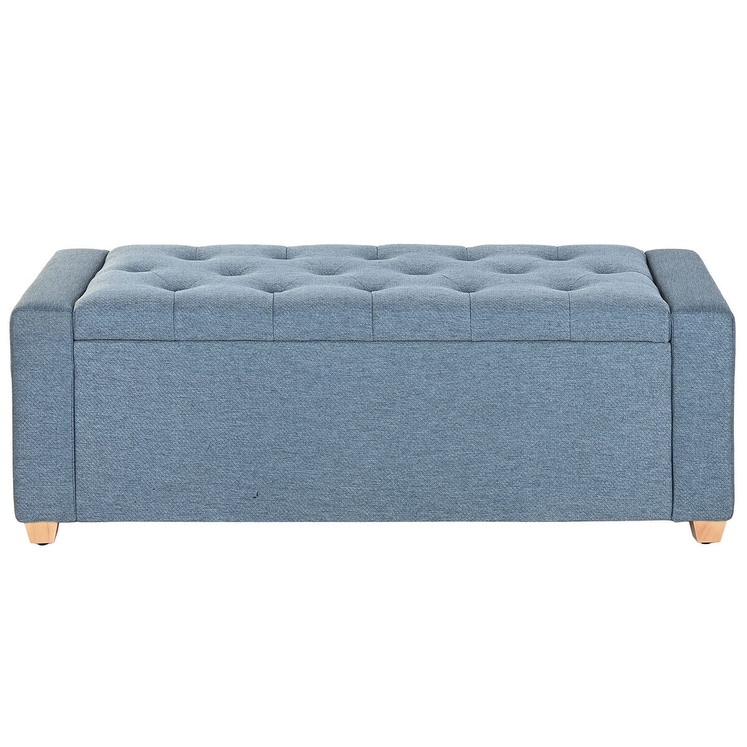 Banqueta Home ESPRIT Azul 120x50x42 cm Madera 6