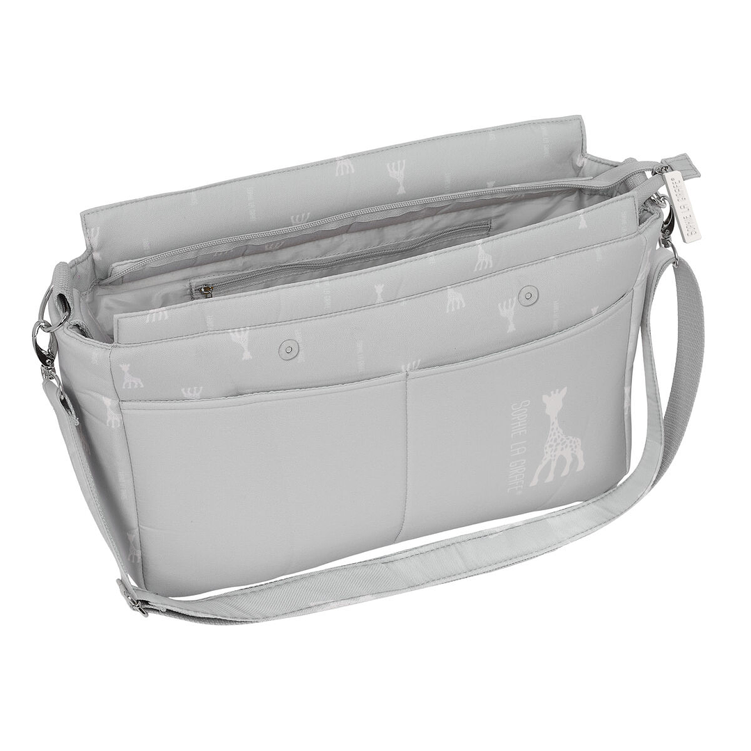Bolsa Bebé Sophie la Girafe MUM Gris 46x26x15 cm 3
