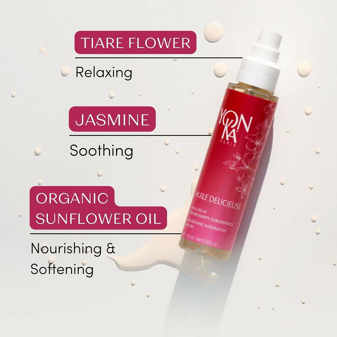 Aceite Corporal Yonka Delicieuse 100 ml Seco Mujer 2