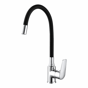 Grifo Monomando Baiona EDM 01155 Negro Flexible para Cocina
