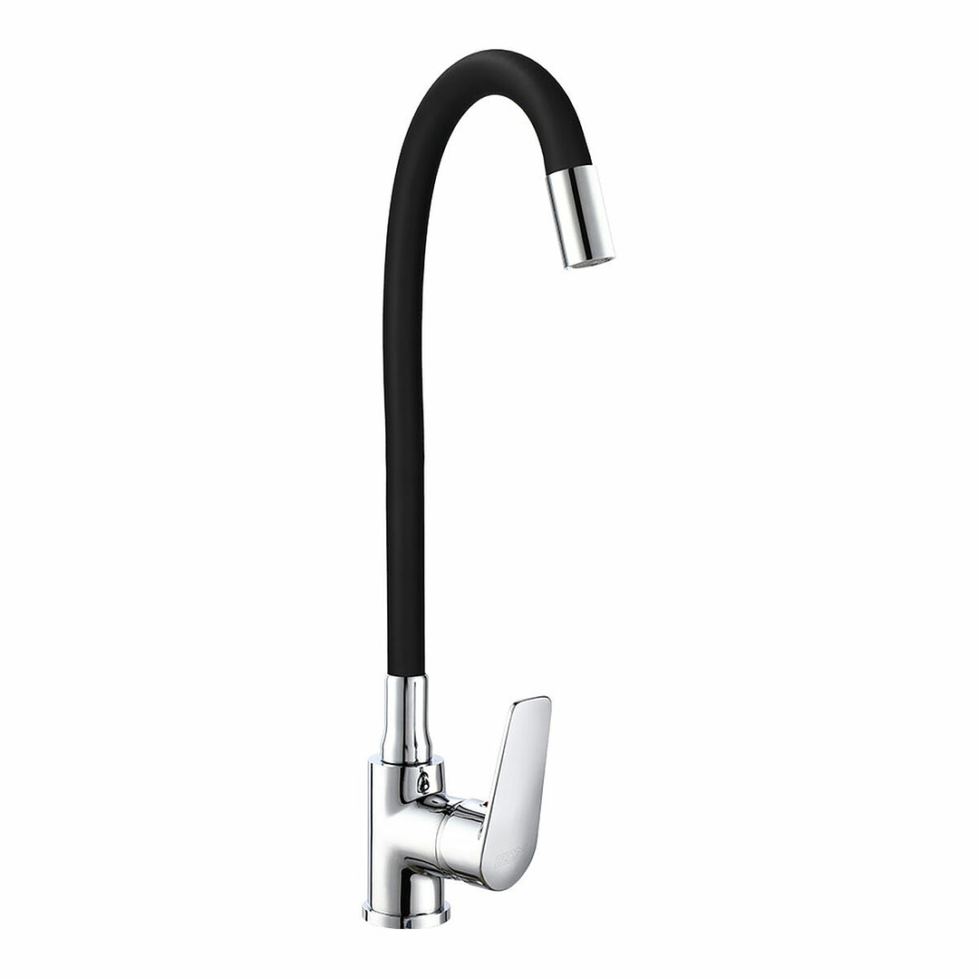 Grifo Monomando Baiona EDM 01155 Negro Flexible para Cocina 2