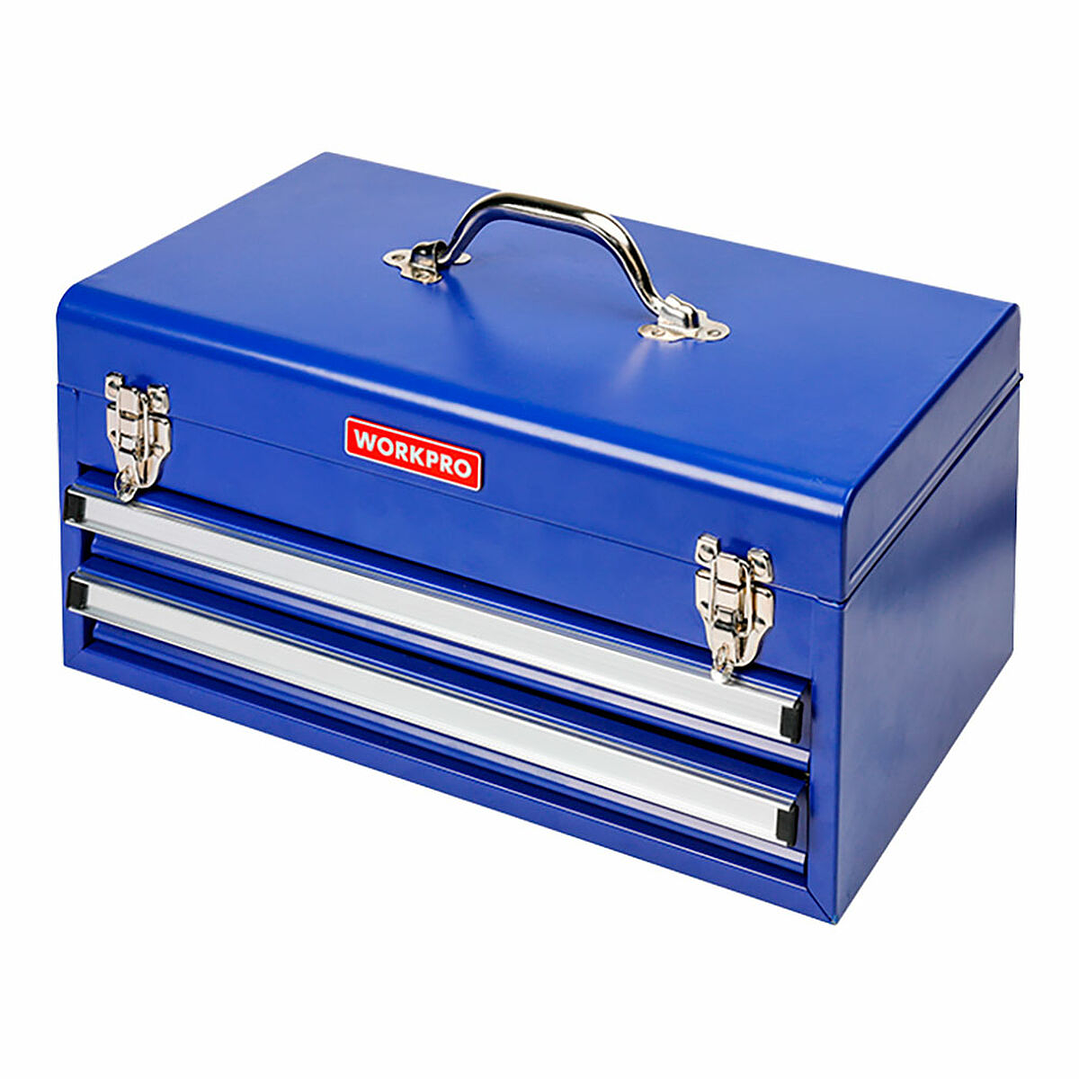 Caja de Herramientas Workpro Acero Azul con Asa Superior 1