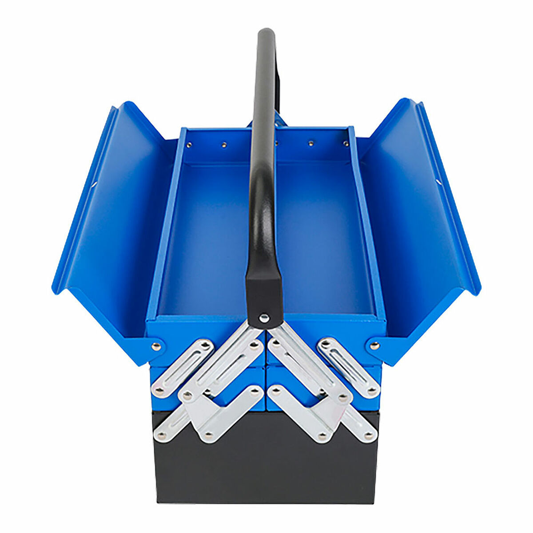 Caja de Herramientas Workpro Metal Azul y Negro con 3 Bandejas 4