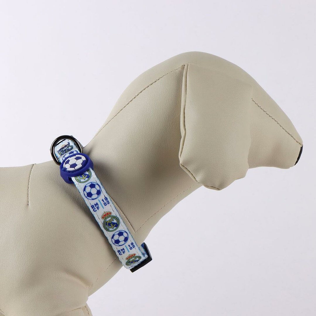 Collar para Perro Real Madrid Azul Talla M Ajustable 2