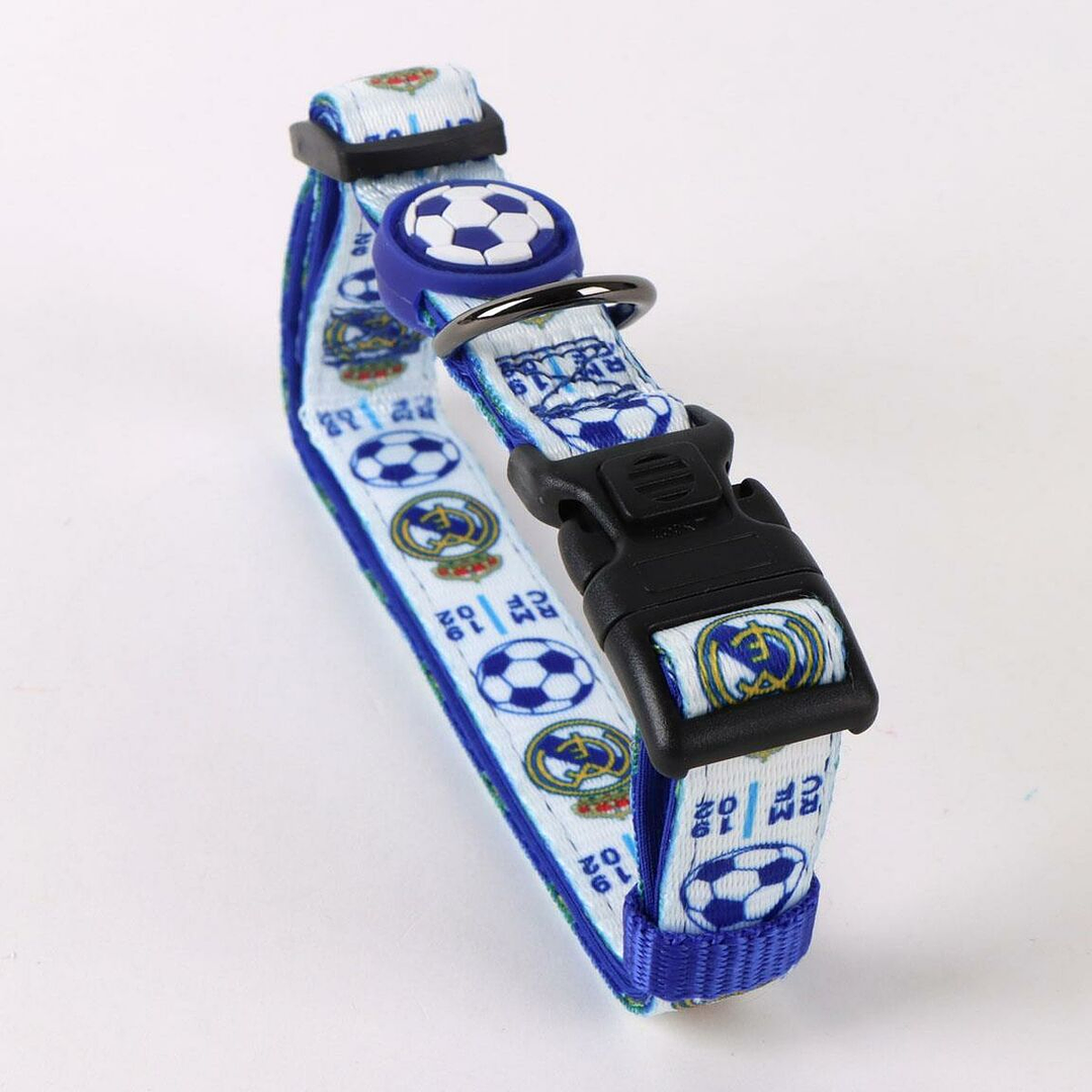 Collar para Perro Real Madrid Azul Talla M Ajustable 3