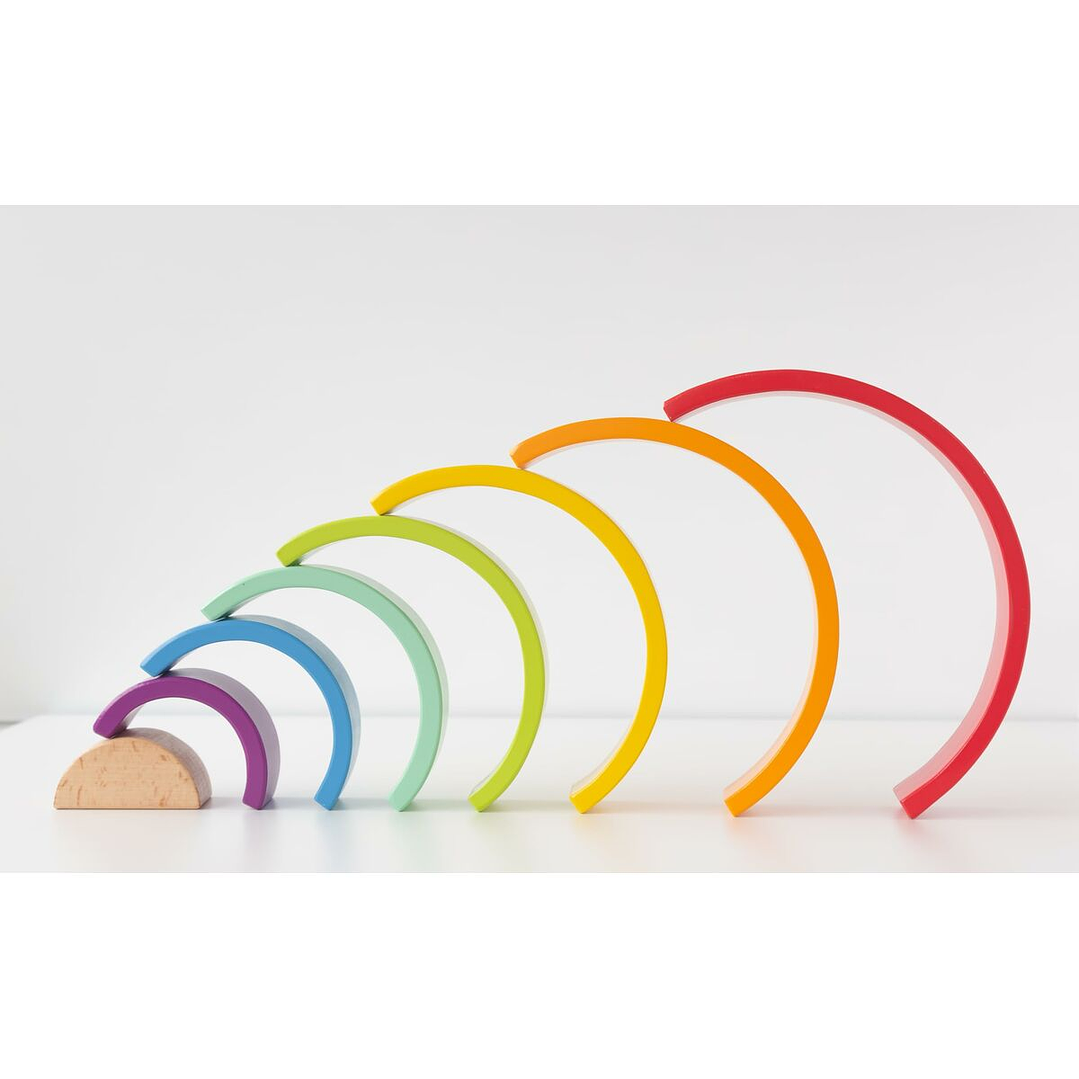 Bloques Apilables de Madera 8 Piezas para Bebés +18 Meses 2