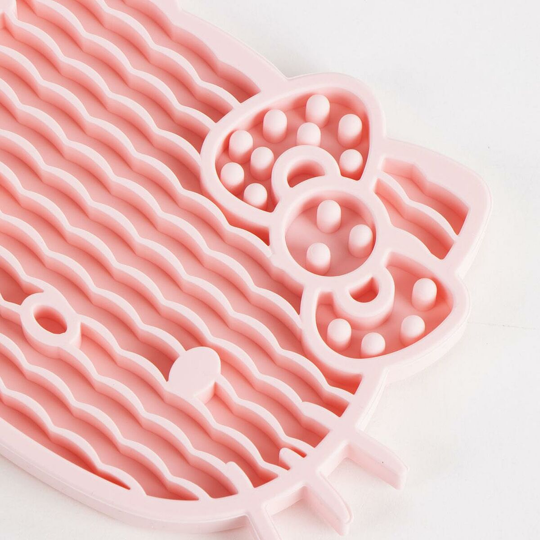 Comedero para Perro Hello Kitty Rosa Silicona Antideslizante 3