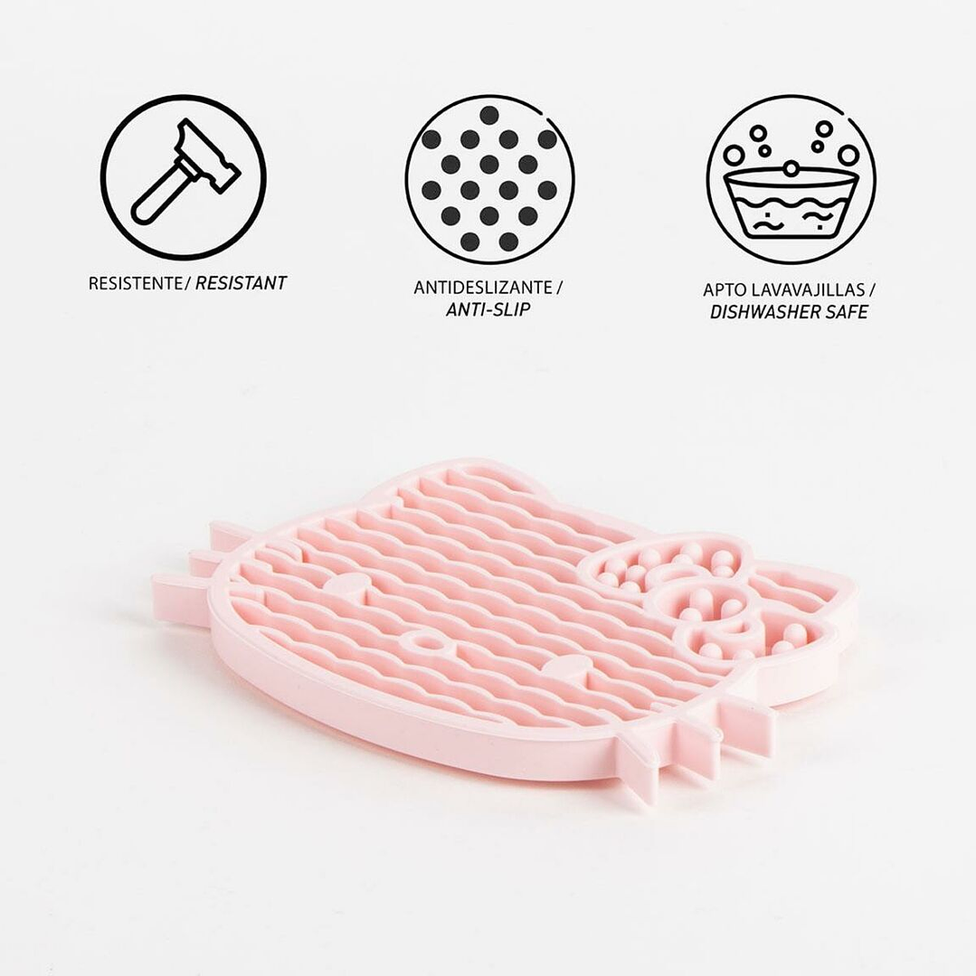 Comedero para Perro Hello Kitty Rosa Silicona Antideslizante 6