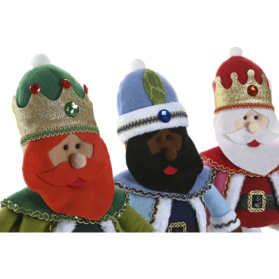Adorno Navideño Reyes Magos Home ESPRIT 66 cm Multicolor (3 Unidades) 4