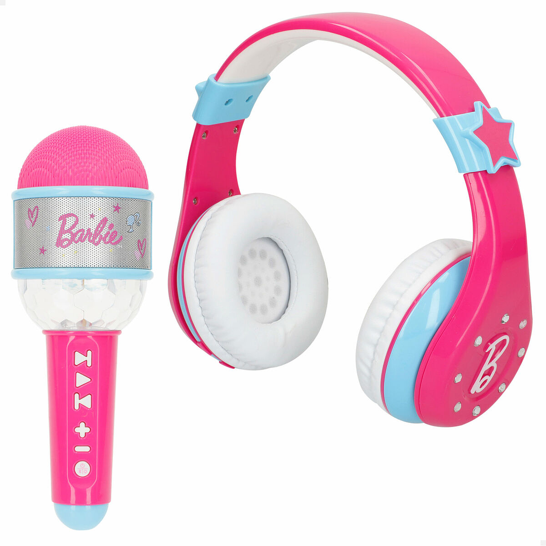Auriculares Bluetooth Barbie Infantiles con Luz y Sonido 1