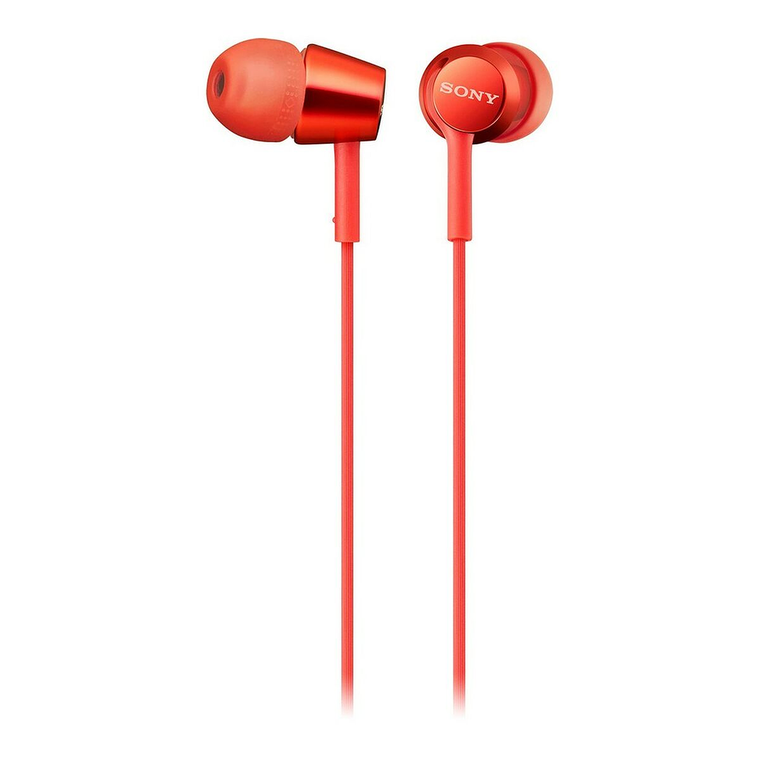 Auriculares Sony MDR-EX155AP Rojo In Ear con Micrófono 1
