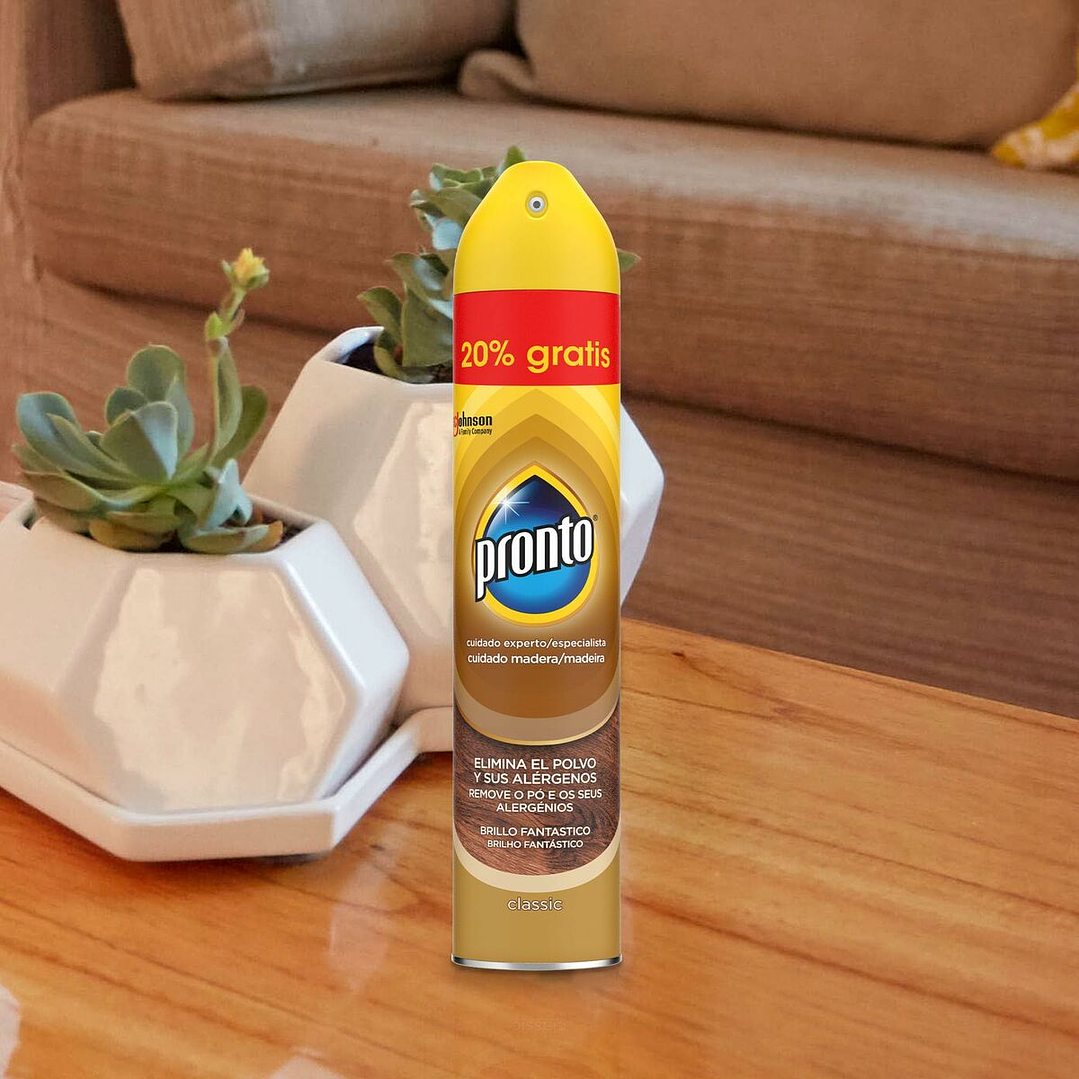 Limpiador Pronto Muebles Spray 300 ml Biodegradable 4