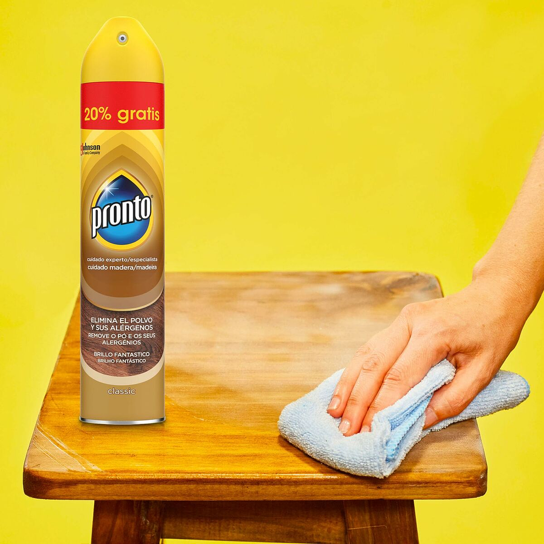 Limpiador Pronto Muebles Spray 300 ml Biodegradable 6