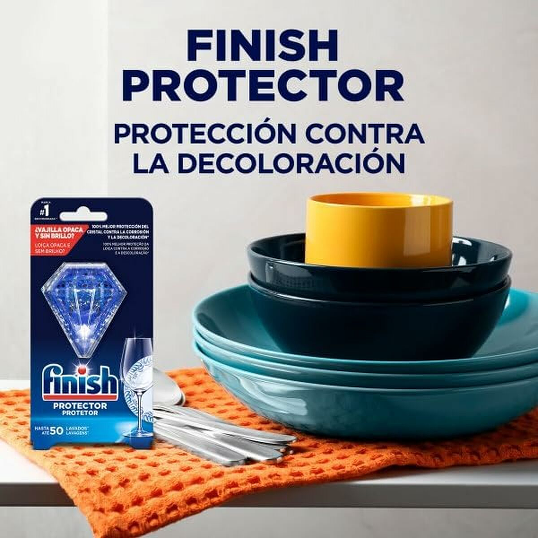 Protector de Brillo Finish Vajillas 30 g Lavavajillas Vidrio 6