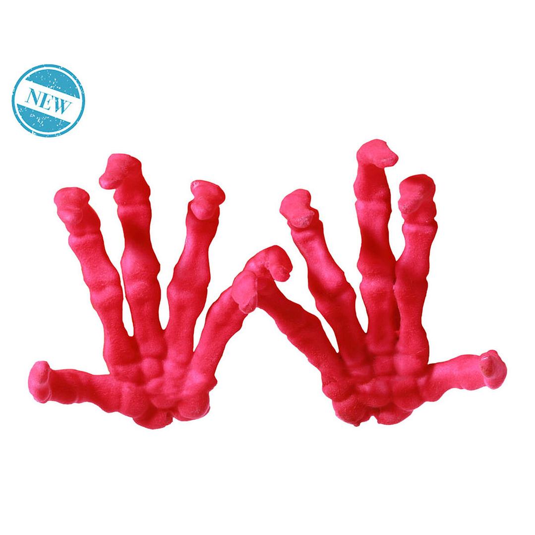 Manos Esqueleto Rosa 2 Piezas Decoración Halloween 2