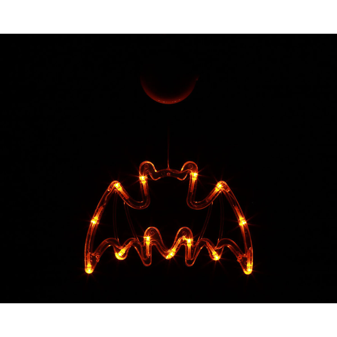 Murciélago con Luz 30x20 cm Decoración Halloween LED 3
