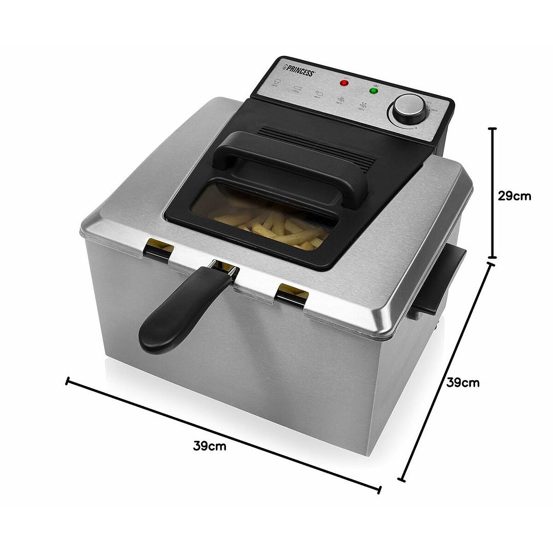 Freidora Princess 185000 5 L Acero Inoxidable 3270 W 4