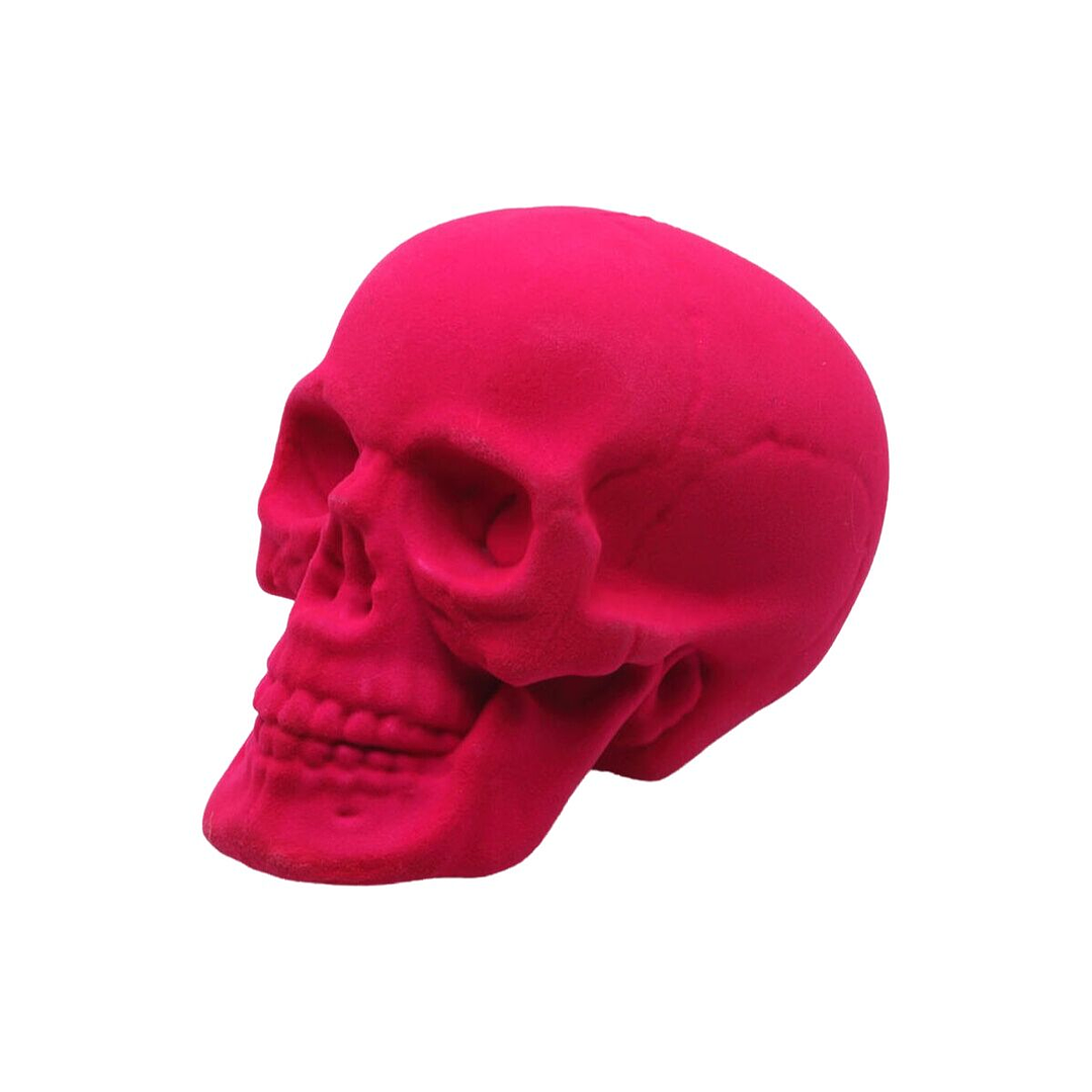 Calavera Rosa Decorativa Halloween 17 cm Estilo Original 1