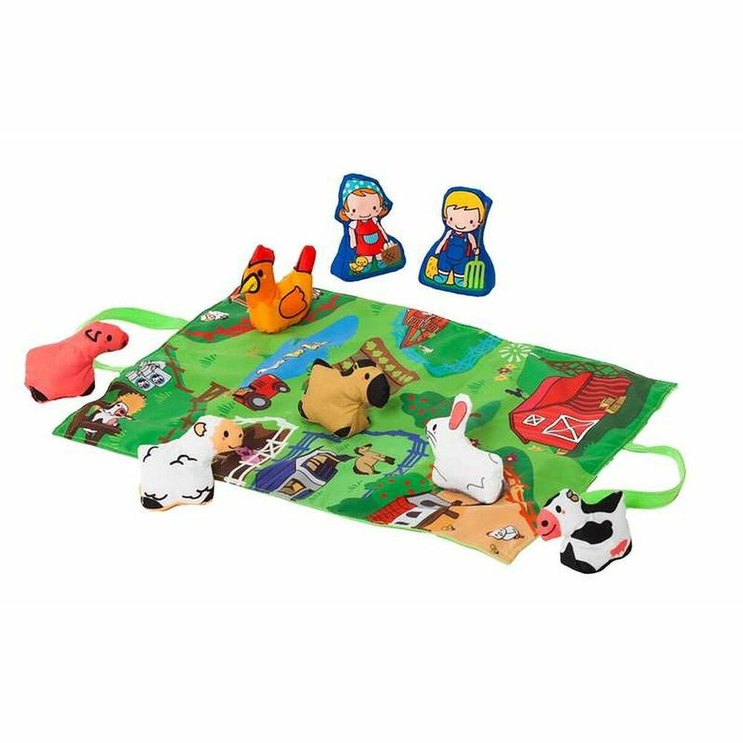 Alfombra de Juego Moltó Farm and Fun Granja Infantil 124 x 60 cm 1