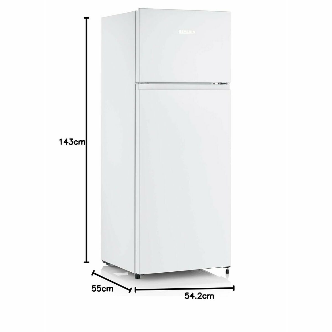 Frigorífico Combi Severin DT8760 143 cm Blanco 206 L No Frost 4