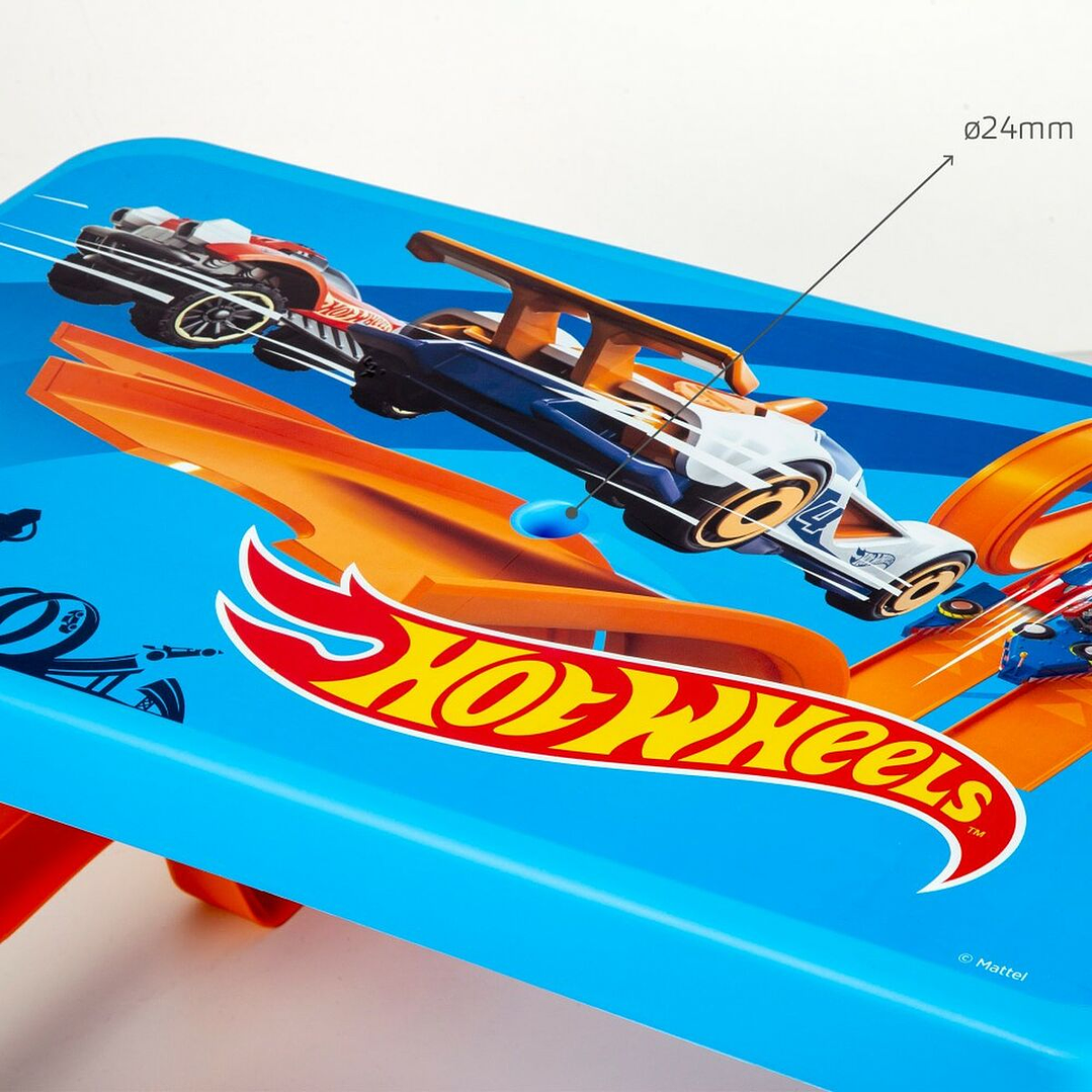 Mesa Infantil Hot Wheels con Pongotodo Azul Naranja 69 cm 4