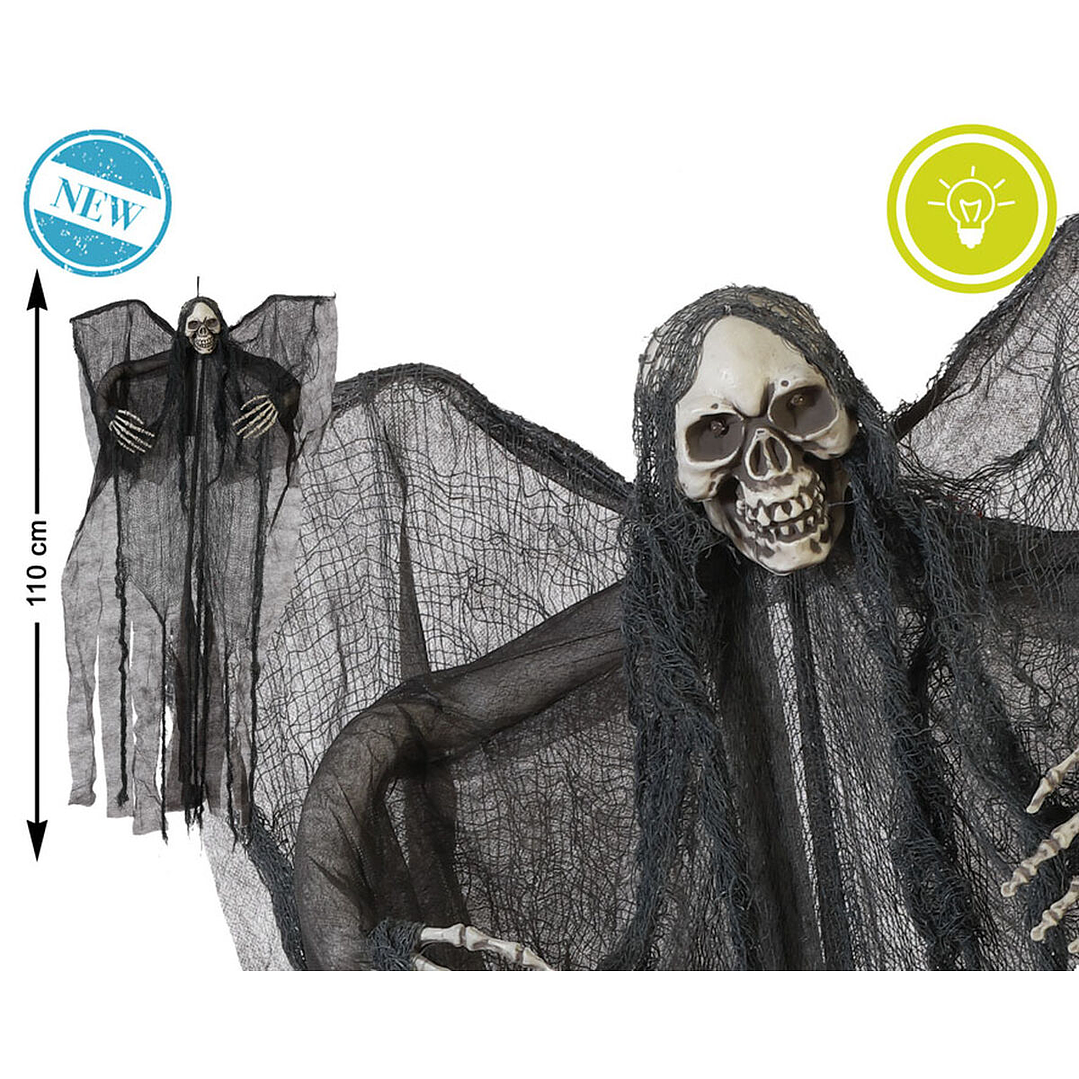 Decoración Halloween Monstruo con Luz 110 cm Gris 2