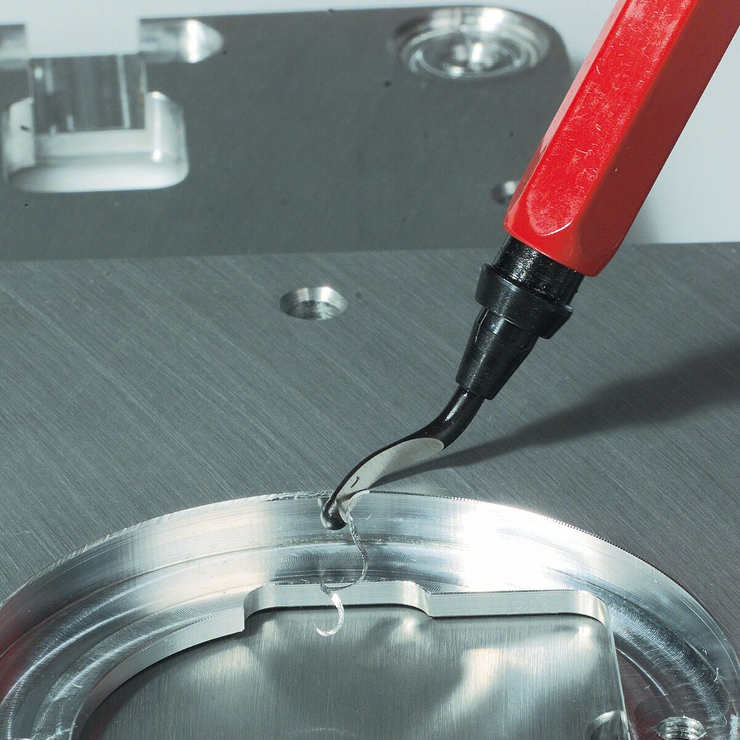 Desbarbador RUKO Rojo con Cuchilla Mango Plástico 2