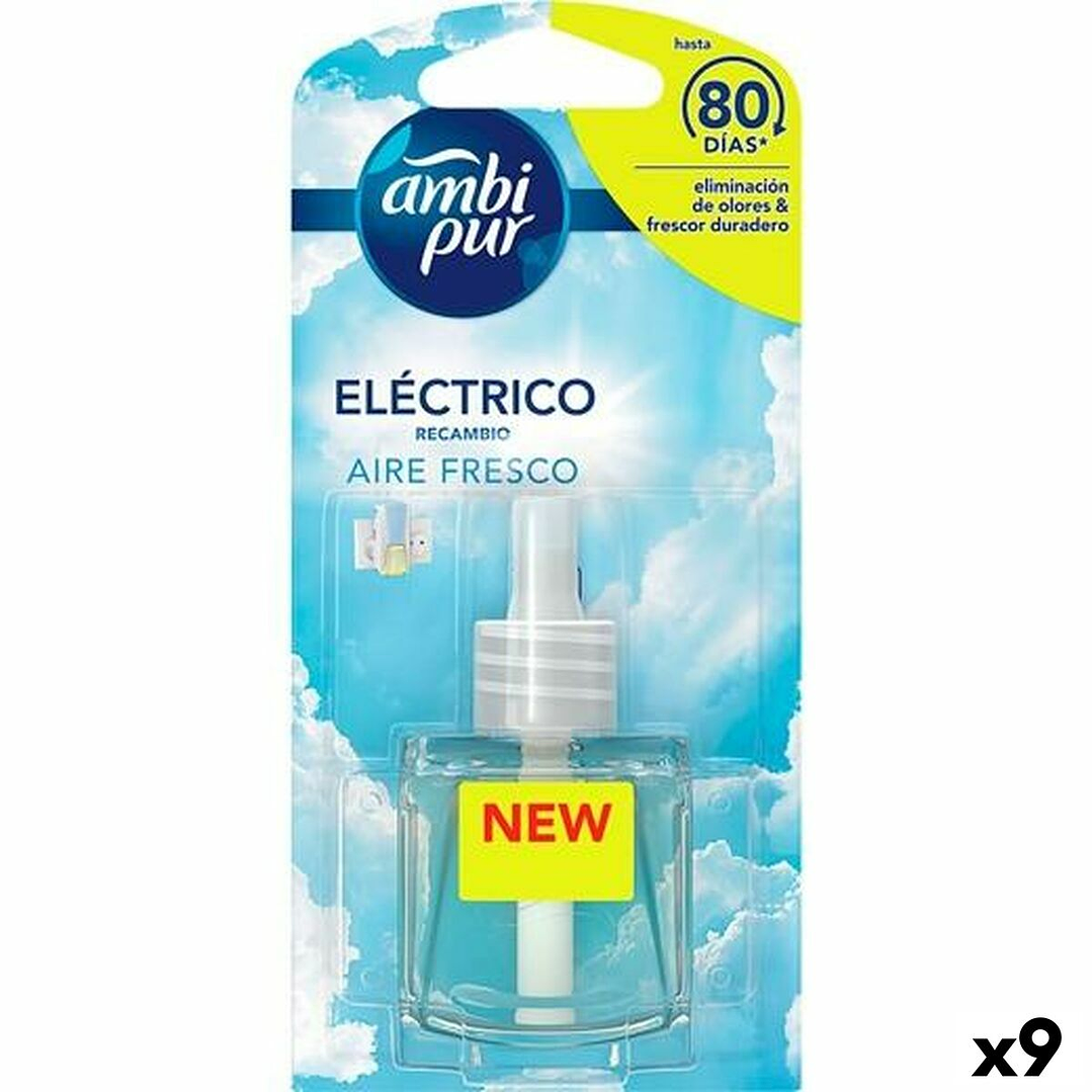 Recambio Ambientador Eléctrico Ambi Pur Aire Fresco 21,5 ml (9 Uds) 1