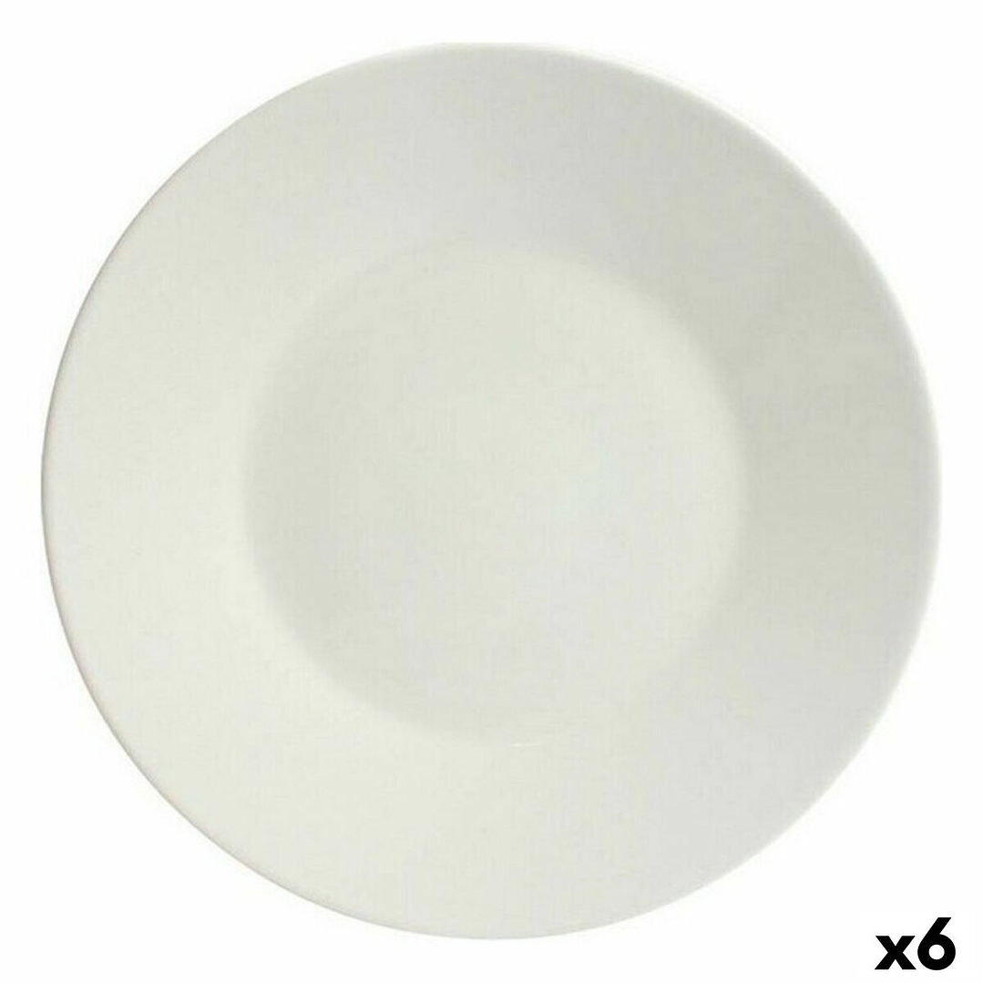 Plato Llano La Mediterránea Maitre 25 cm (6 Uds) – Elegancia en Cerámica 1