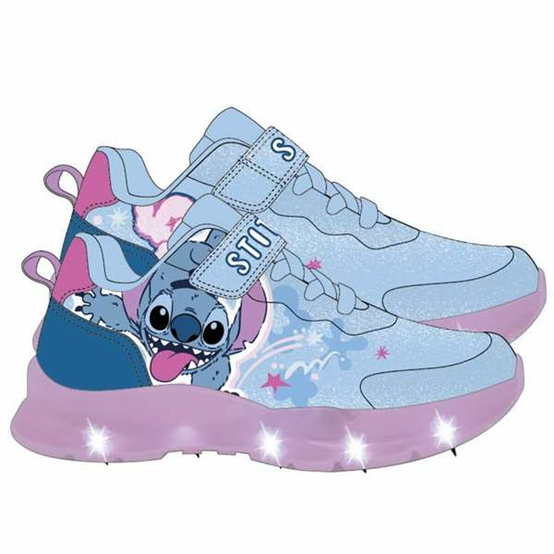 Zapatillas Infantiles Stitch Azul Talla 25 – Cómodas con Luces LED 1