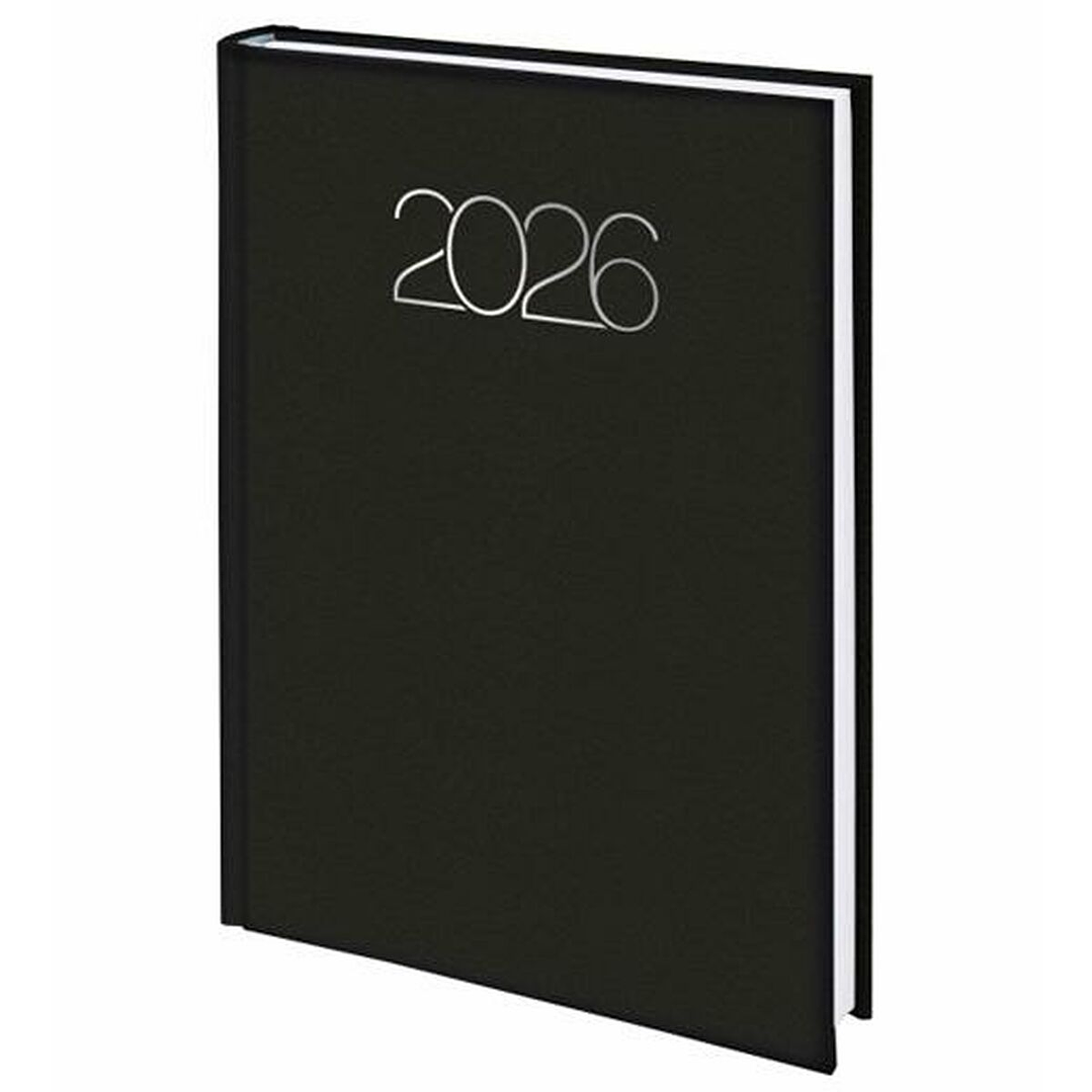 Dietario Deusto Premium Negro A5 2026 – Día Vista Multilingüe 1