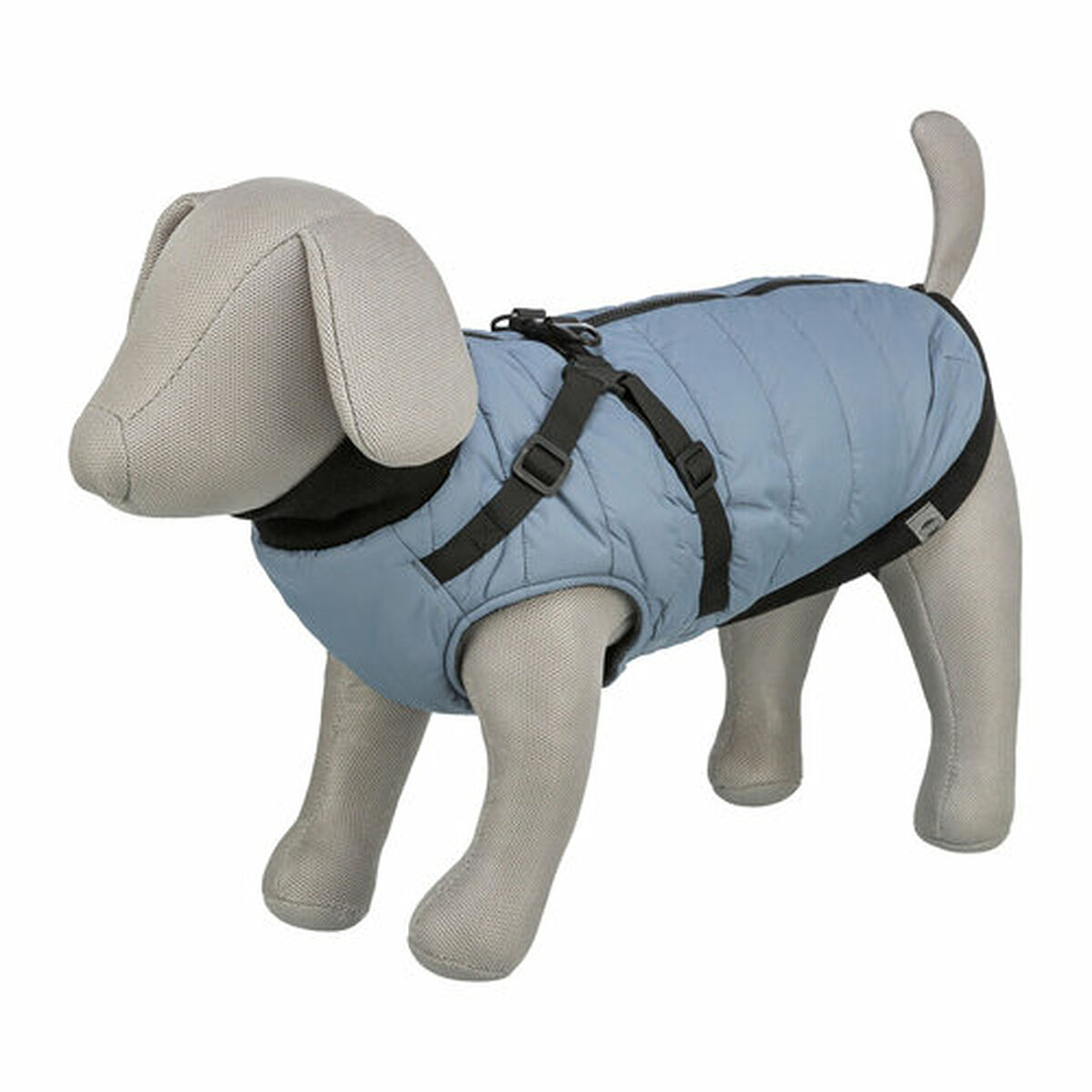 Abrigo para Perro Trixie Azul Gris Talla M – Ajustable y Cómodo 2