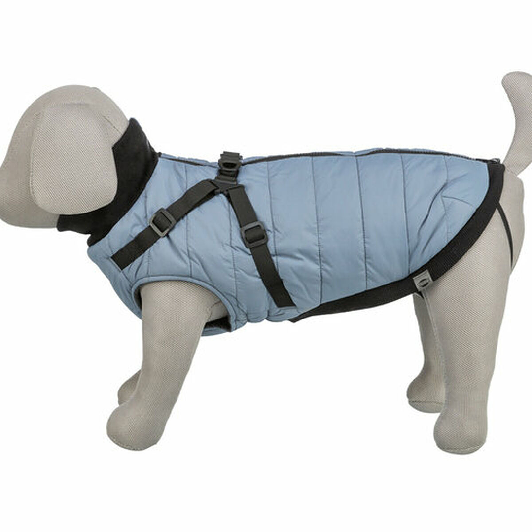 Abrigo para Perro Trixie Azul Gris Talla M – Ajustable y Cómodo 6
