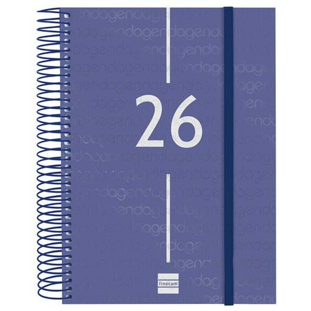 Agenda Finocam YEAR A5 Azul 2026 – Semana Vista Espiral 3
