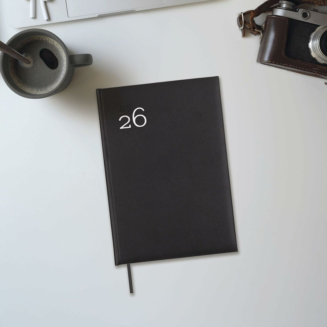 Agenda Finocam DYNAMIC MILANO Negro 2026 – Semana Vista Profesional 1