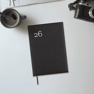 Agenda Finocam DYNAMIC MILANO Negro 2026 – Semana Vista Profesional