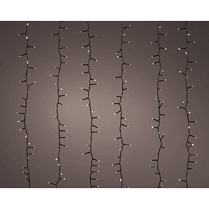 Cortina de Luces LED Lumineo 2 m – Decoración Exterior con Efecto Cascada