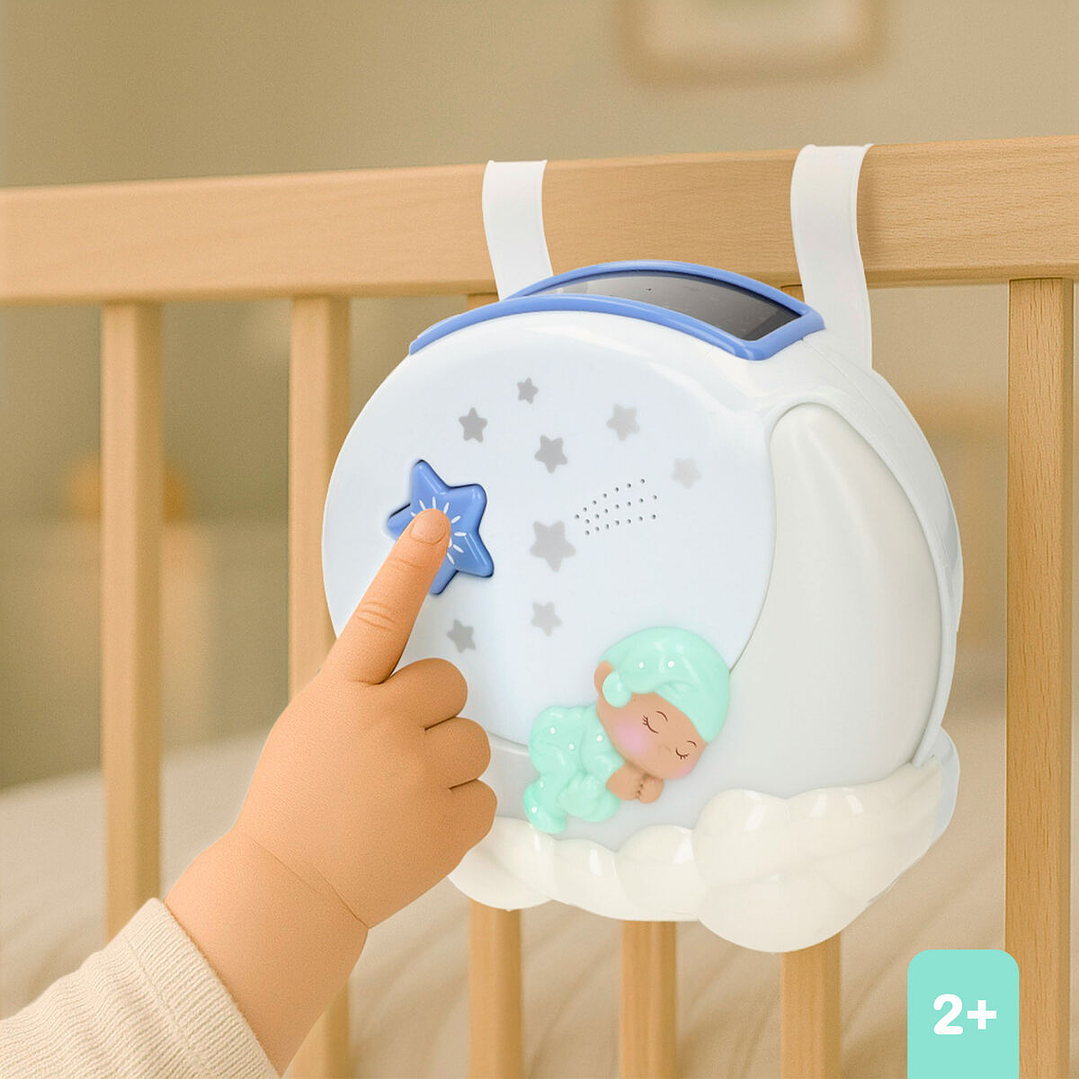 Proyector Musical PlayGo Multicolor Portátil Luz Nocturna Bebé 7